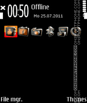 Capture d'écran 5800 Orange Xpress thème