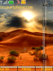 Capture d'écran Desert thème