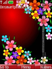 Flowers Color 01 tema screenshot