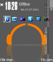 I Love Music Gray theme screenshot