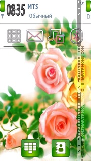 Beautiful Flowers 03 tema screenshot