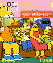 Funny Simpsons tema screenshot