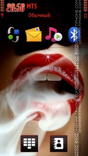 Smoky Lips tema screenshot