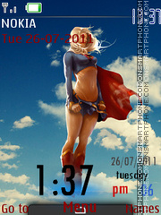 Capture d'écran Super Woman Clock thème
