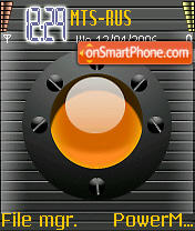 Capture d'écran Black Orange thème
