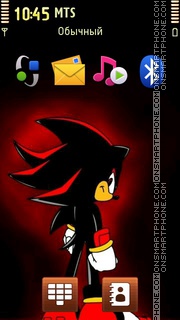 Capture d'écran Sonic Red thème