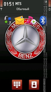 Mercedes Benz Logo 01 tema screenshot