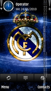 Скриншот темы Real Madrid c.f