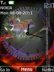 Night flowers theme screenshot