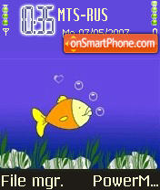 Capture d'écran Animated Aquarium thème