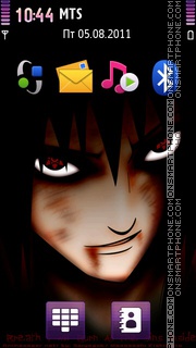 Скриншот темы Sharingan - Sasuke Eyes