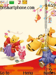 Winnie the Pooh Disney es el tema de pantalla
