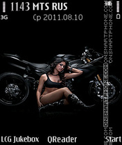 Black-Bike tema screenshot