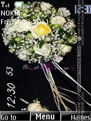 Скриншот темы Bridal bouquet