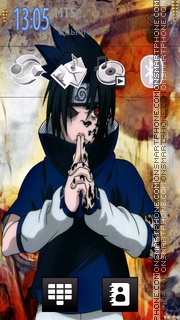 Sasuke Uchiha theme screenshot