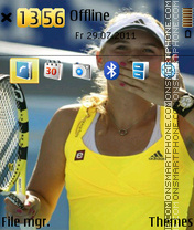 Caroline Wozniacki theme screenshot