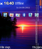 Sunset Bliss 01 tema screenshot