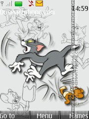 Tom And Jerry With Icon tema screenshot