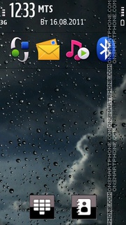 Rain drops Theme-Screenshot