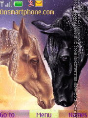Animated Horses tema screenshot