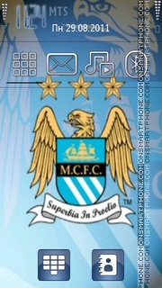 Manchester City theme screenshot