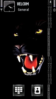 Black Panther theme screenshot