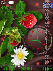 Strawberry and chocolate tema screenshot