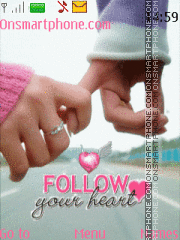 Follow your heart tema screenshot