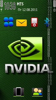 Capture d'écran Nvidia Green 01 thème