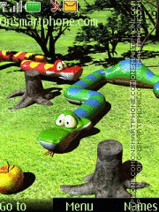 Скриншот темы Snake Game