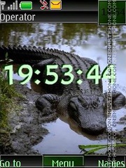 Crocodiles swf tema screenshot