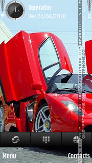 Скриншот темы Ferrari red