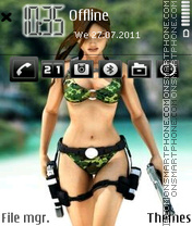 Lara Croft 08 theme screenshot