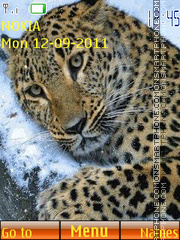 Animated leopard tema screenshot