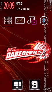 Delhi Daredevils 01 theme screenshot