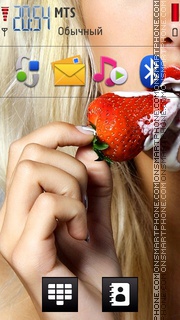 StrawBerry 11 tema screenshot