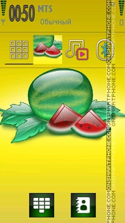 Capture d'écran Crystal Watermelon thème