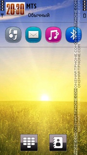 Sunset_Colours tema screenshot