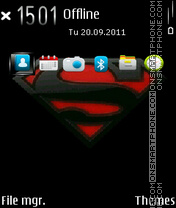 Superman E-Series theme screenshot