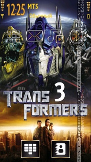 Transformers 3 03 theme screenshot