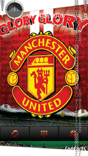 Manchester united glory glory es el tema de pantalla