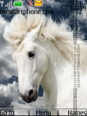 Скриншот темы Snow-white horse