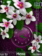 White flowers theme screenshot