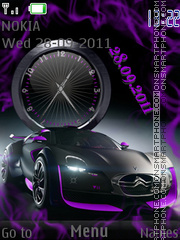 Violet car theme screenshot