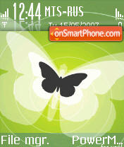 Capture d'écran Butterflies thème