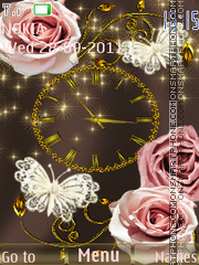 Lace flowers tema screenshot