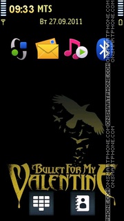 Скриншот темы Bullet For My Valentine - Crow