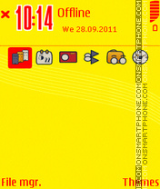 Capture d'écran Red Yellow thème