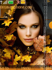 Autumn Girl tema screenshot