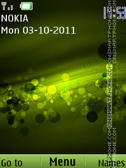 Green Bokeh theme screenshot